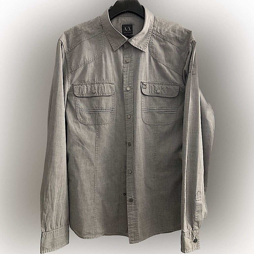 Armani Exchange Slim Fit Men’s L light grey.